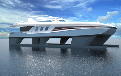 Powered Catamaran